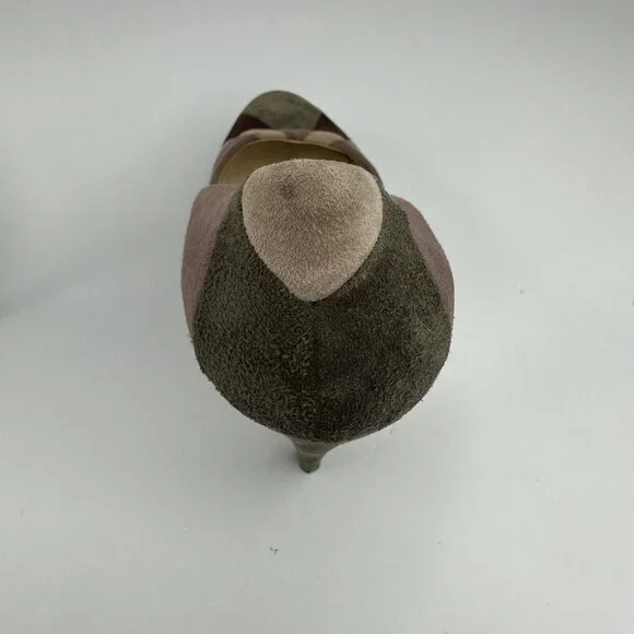 Prada Women's Lampone Grafite Calzature Donna Camoscio Grafic Pumps EU 37.5/US 7 - Picture 13 of 17